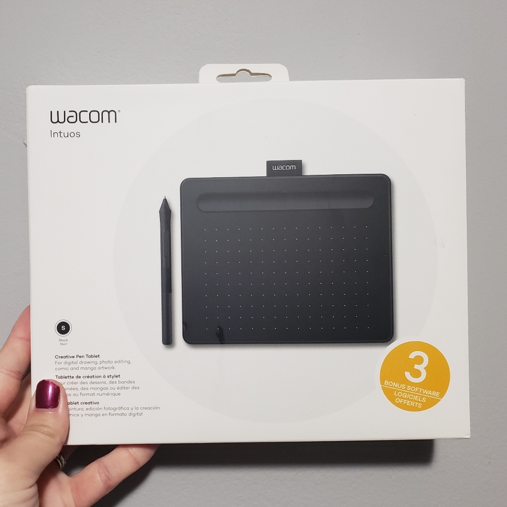 Wacom Intuos drawing and art tablet, new, open box